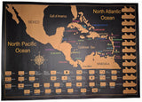 Caribbean Cruise Scratch Map