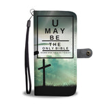 Bible Eye Chart with Crosses Wallet Case