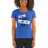 It Is Well With My Soul Faith Ladies' short sleeve t-shirt - Thread Caboodle
