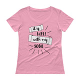It Is Well With My Soul Ladies' Scoopneck T-Shirt - Thread Caboodle