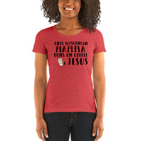 Wisconsin Mamma Ladies' short sleeve t-shirt - Thread Caboodle