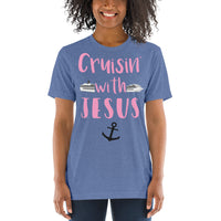 Cruisin' with Jesus Cute Travel Short sleeve t-shirt - Thread Caboodle