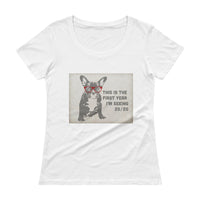 Cute French Bulldog with Glasses 2020 Vision t-shirt