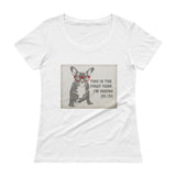 Cute French Bulldog with Glasses 2020 Vision t-shirt