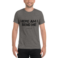 Here Am I Send Me Isaiah 6:8 Short sleeve t-shirt - Thread Caboodle