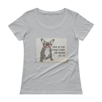 Cute French Bulldog with Glasses 2020 Vision t-shirt