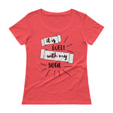 It Is Well With My Soul Ladies' Scoopneck T-Shirt - Thread Caboodle