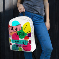 It Is Well With My Soul Cute Faith Colorful Backpack - Thread Caboodle
