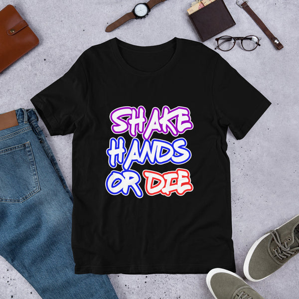 Shake Hands or Die Men's Success Entrepreneur Business Short-Sleeve T-Shirt - Thread Caboodle