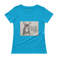 Cute French Bulldog with Glasses 2020 Vision t-shirt