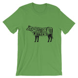 God Saved Steak Not Lettuce Cow Grunge Effect T-Shirt