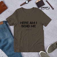 Here am I Send Me Isaiah 6:8 Short-Sleeve Unisex T-Shirt - Thread Caboodle
