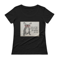Cute French Bulldog with Glasses 2020 Vision t-shirt