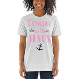 Cruisin' with Jesus Cute Travel Short sleeve t-shirt - Thread Caboodle