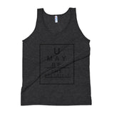 Unisex Tank Top U may be the only Bible someone reads today Snellen Eye Chart - Thread Caboodle