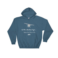 Flying from Miss to Mrs. 2019 (White Lettering) Unisex Hooded Sweatshirt - Thread Caboodle