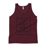 Unisex Tank Top U may be the only Bible someone reads today Snellen Eye Chart - Thread Caboodle