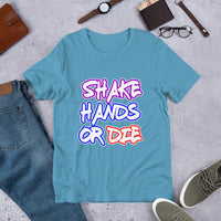 Shake Hands or Die Men's Success Entrepreneur Business Short-Sleeve T-Shirt - Thread Caboodle