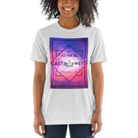 Psalm 103:12 As far as the East is from the West Geometric Color Design t-shirt