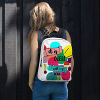 It Is Well With My Soul Cute Faith Colorful Backpack - Thread Caboodle