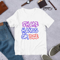 Shake Hands or Die Men's Success Entrepreneur Business Short-Sleeve T-Shirt - Thread Caboodle