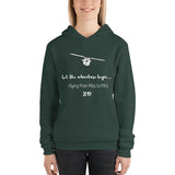 Flying from Miss to Mrs. Fleece Unisex hoodie - Thread Caboodle