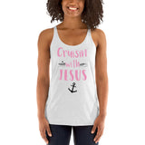 Cruisin' with Jesus Cute Travel Women's Racerback Tank - Thread Caboodle